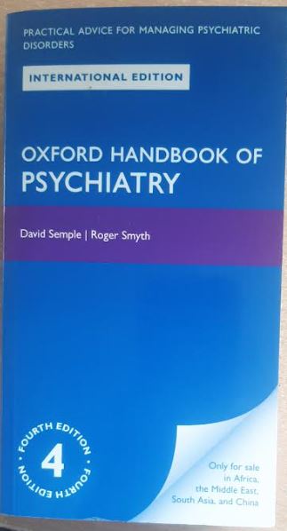 Oxford Handbook of Psychiatry international edition only for sale in africa the Middle East South Asia and China